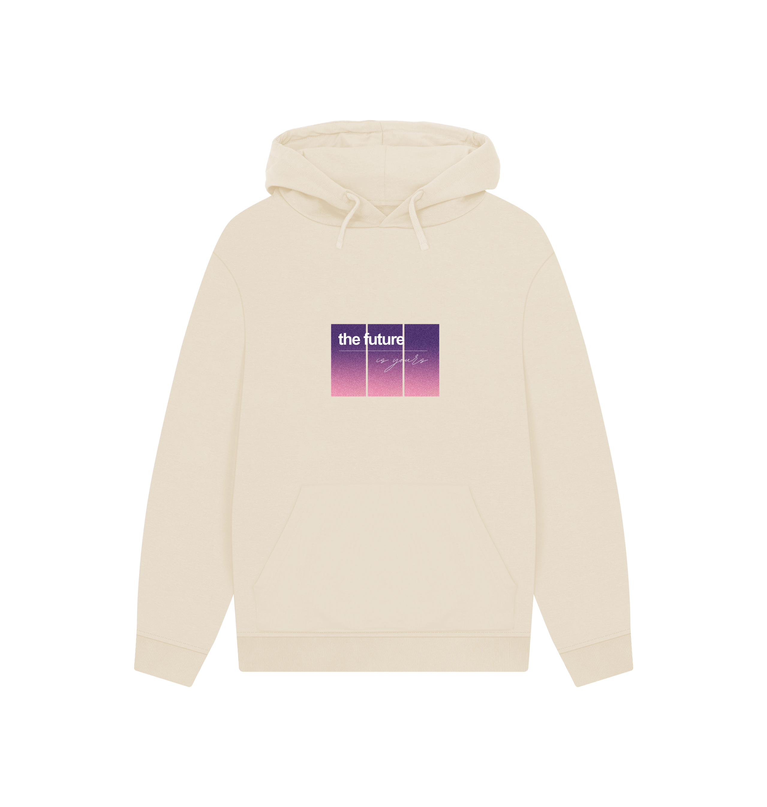 Oat Printed Hoody Front