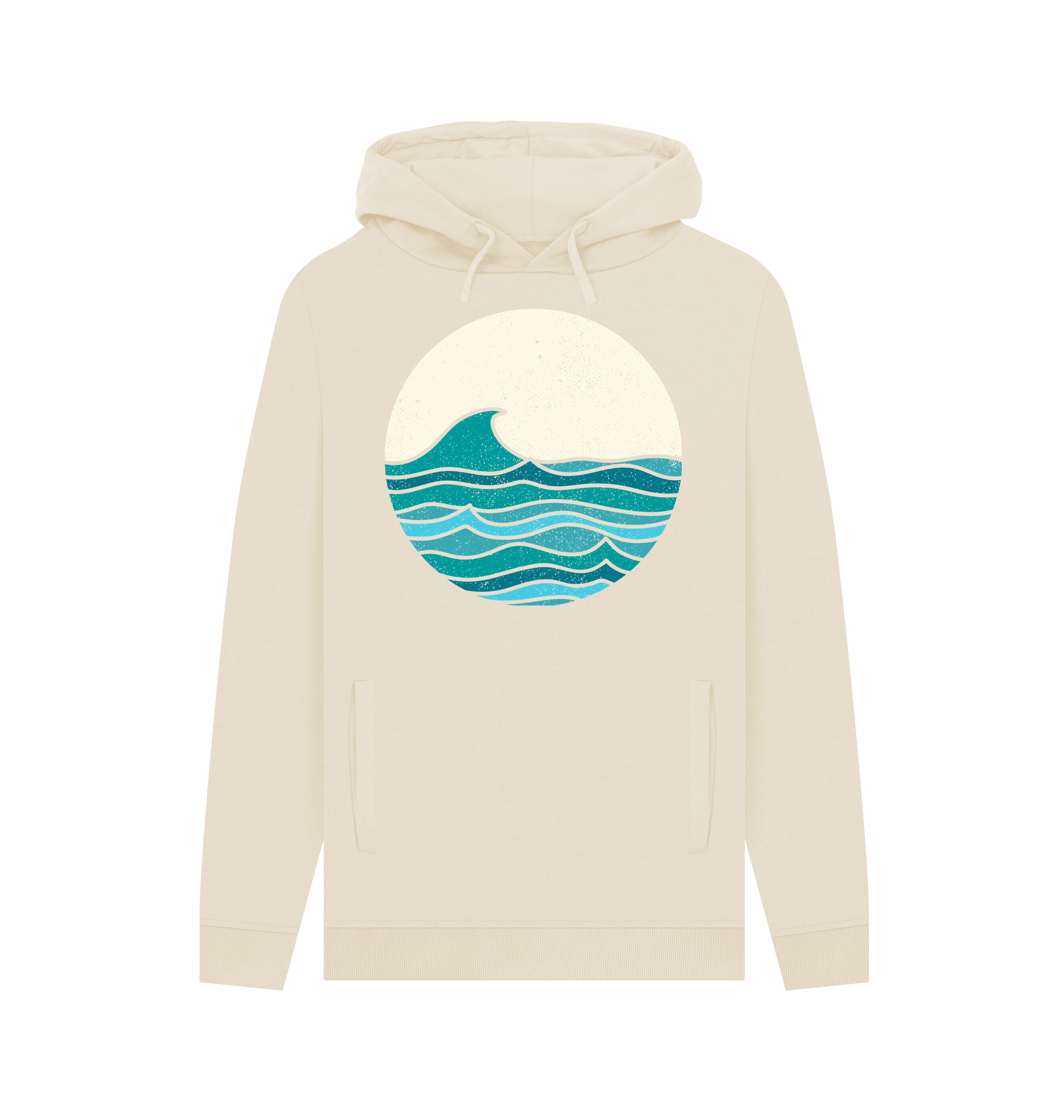 Oat Printed Hoody Front