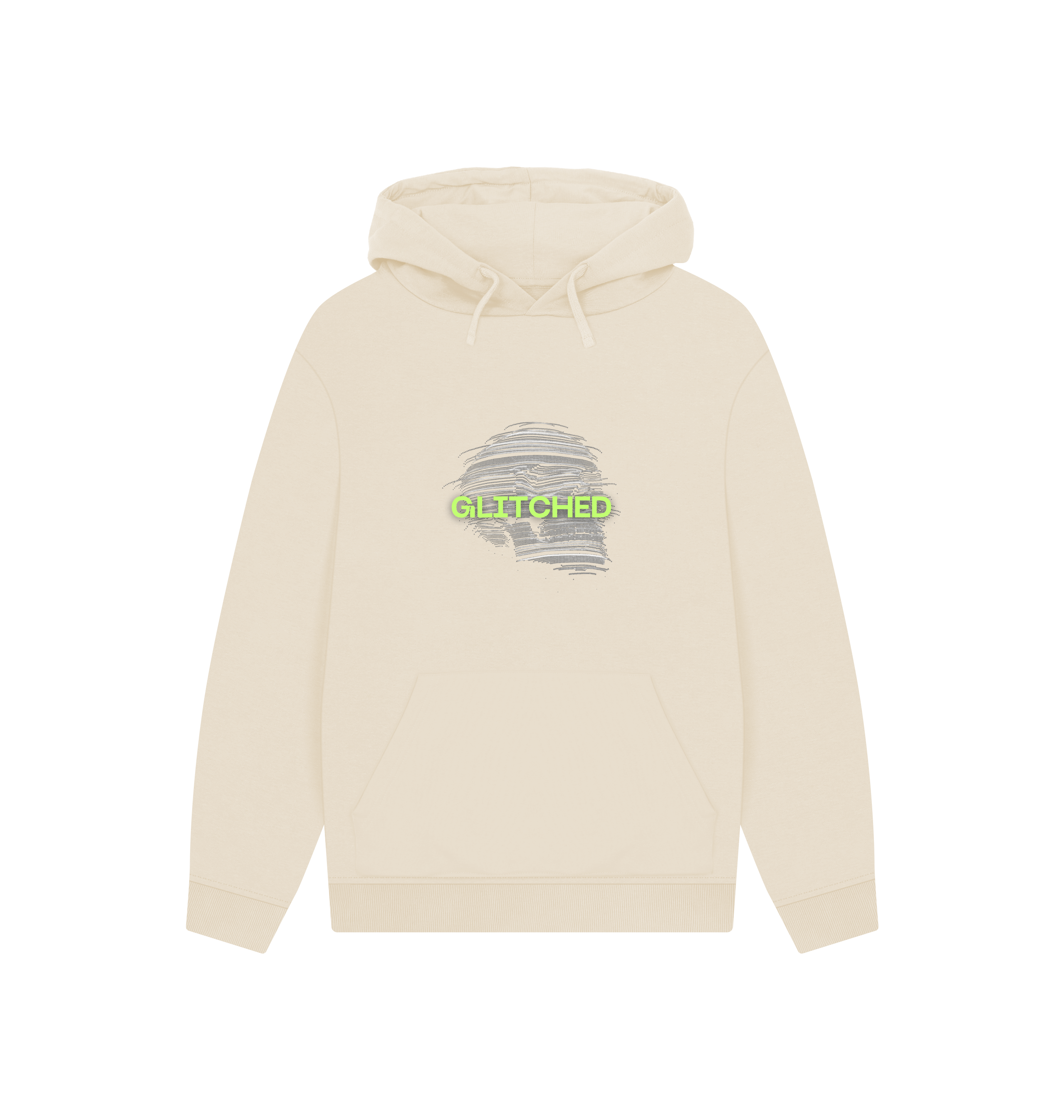 Oat Printed Hoody Front