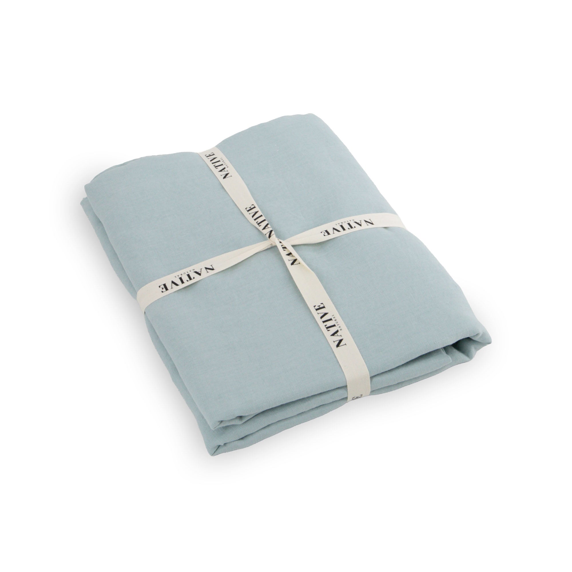 Aqua 100% Linen Duvet Set