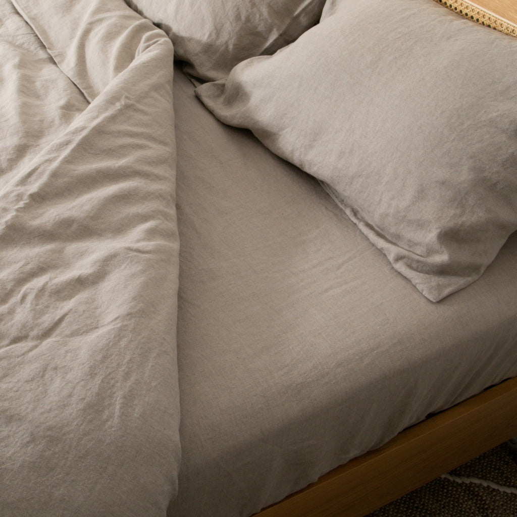 Natural 100% Linen Duvet Set