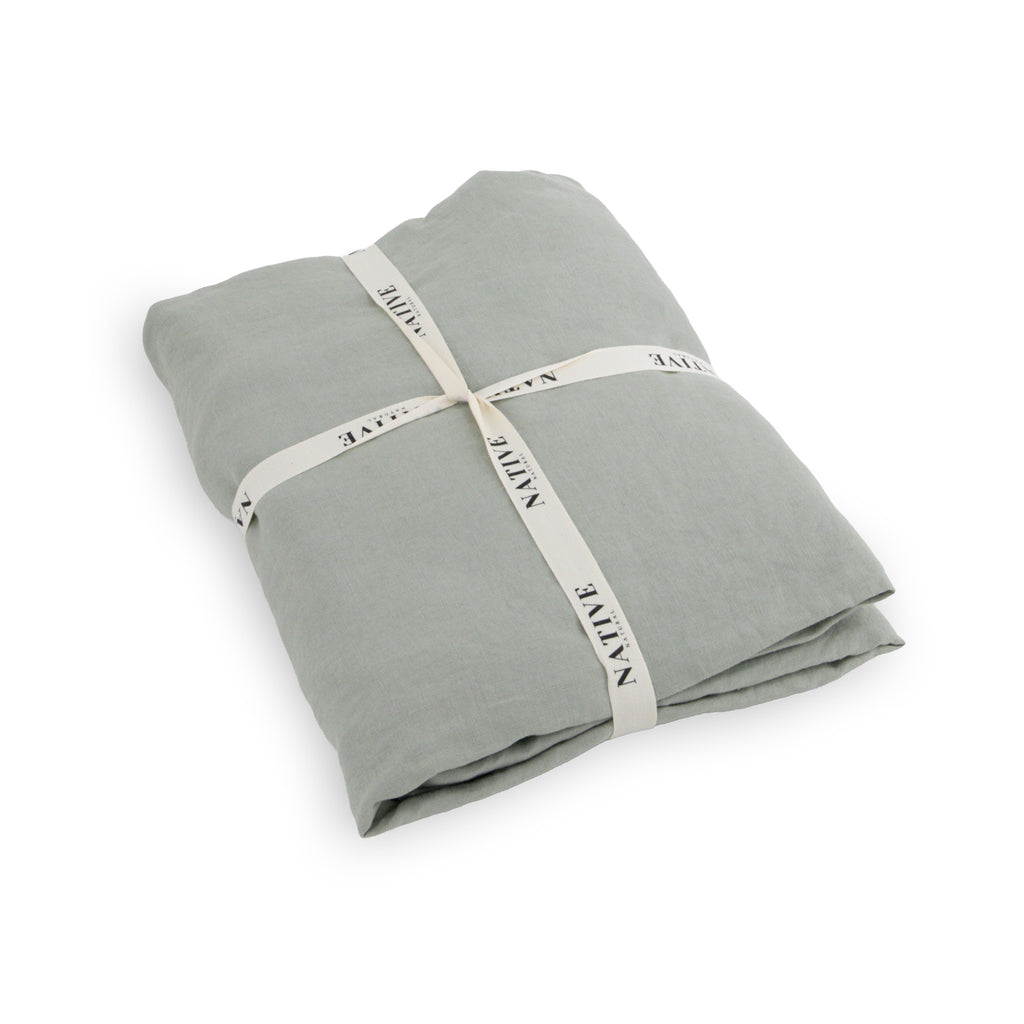 Stone 100% Linen Duvet Set