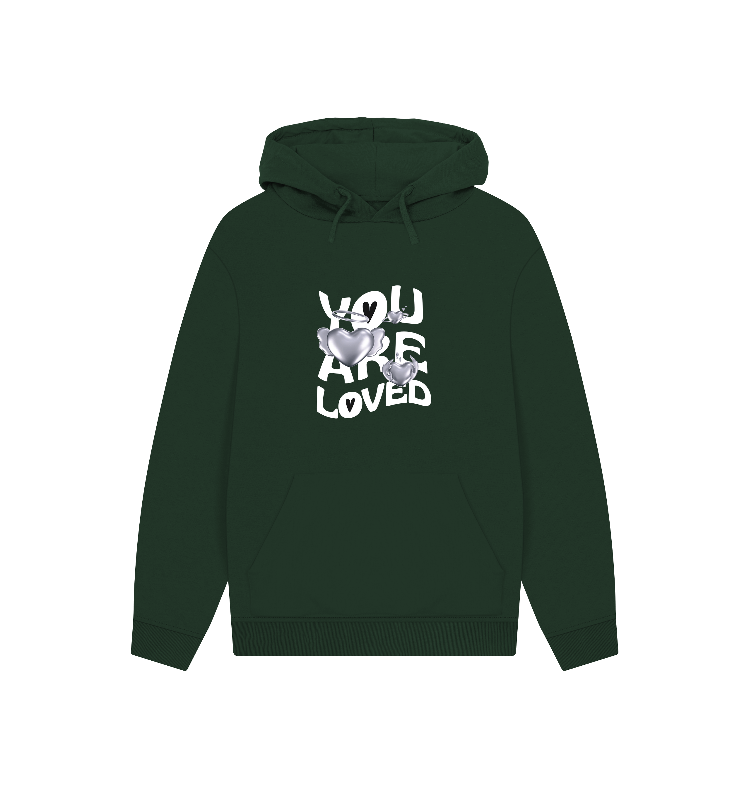 Evergreen Printed Hoody Front