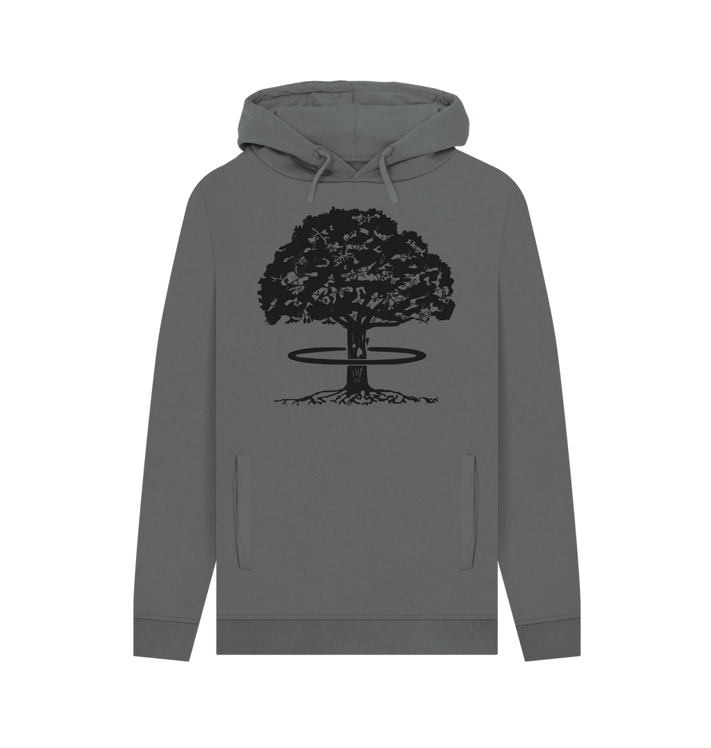 Slate Grey Printed Hoody Front