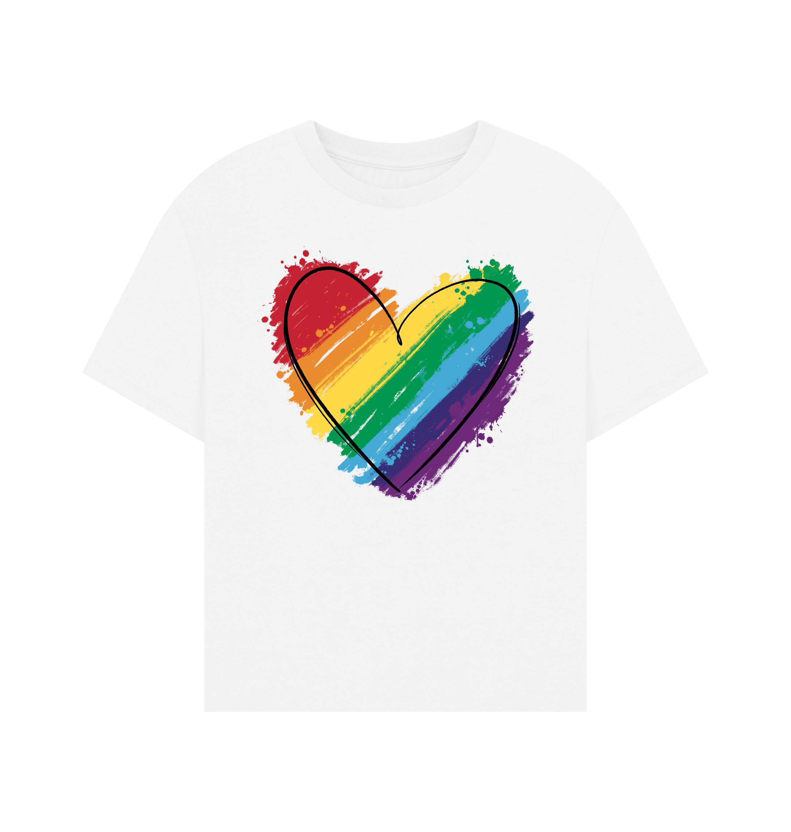 White Printed T-shirt Front