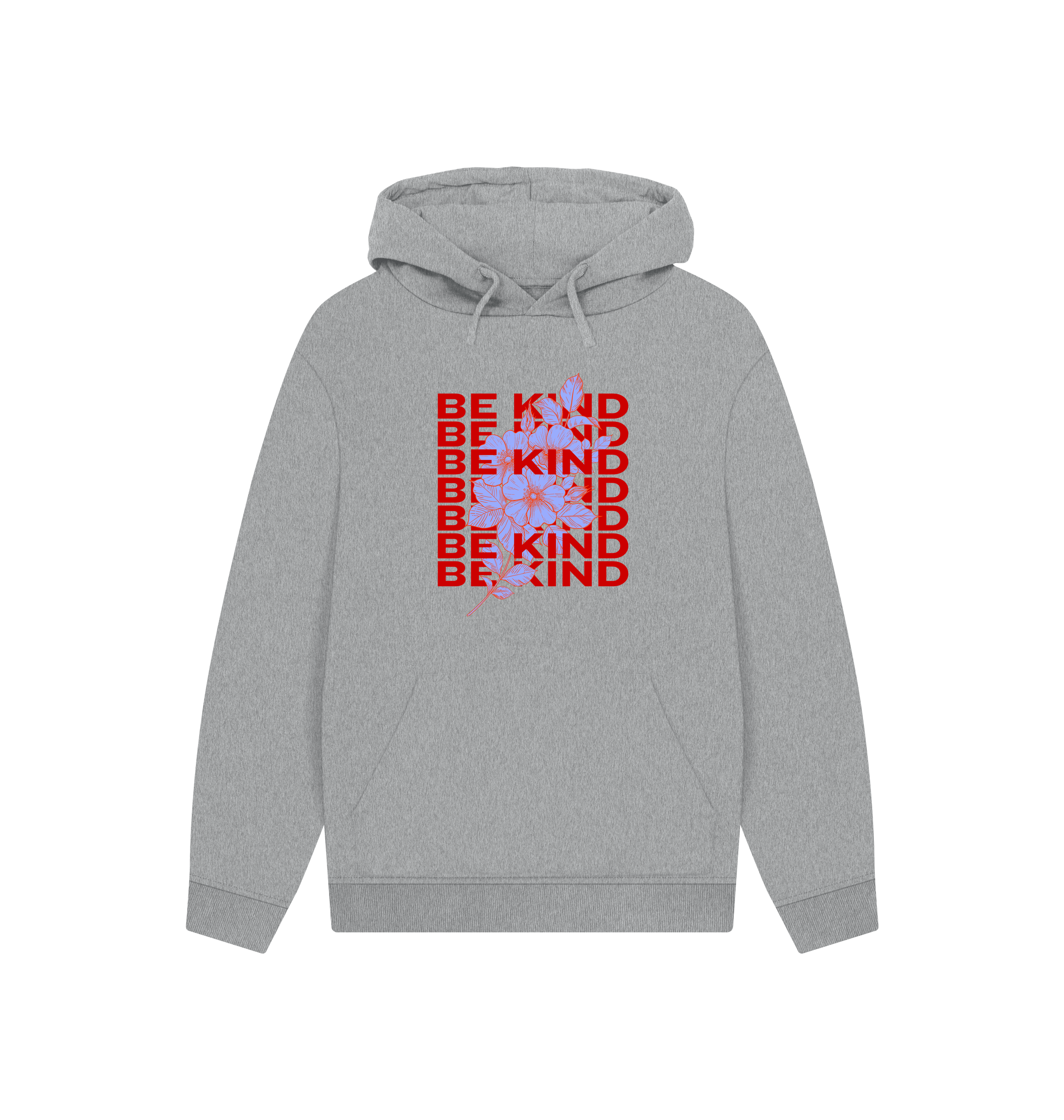 Athletic Grey Printed Hoody Front