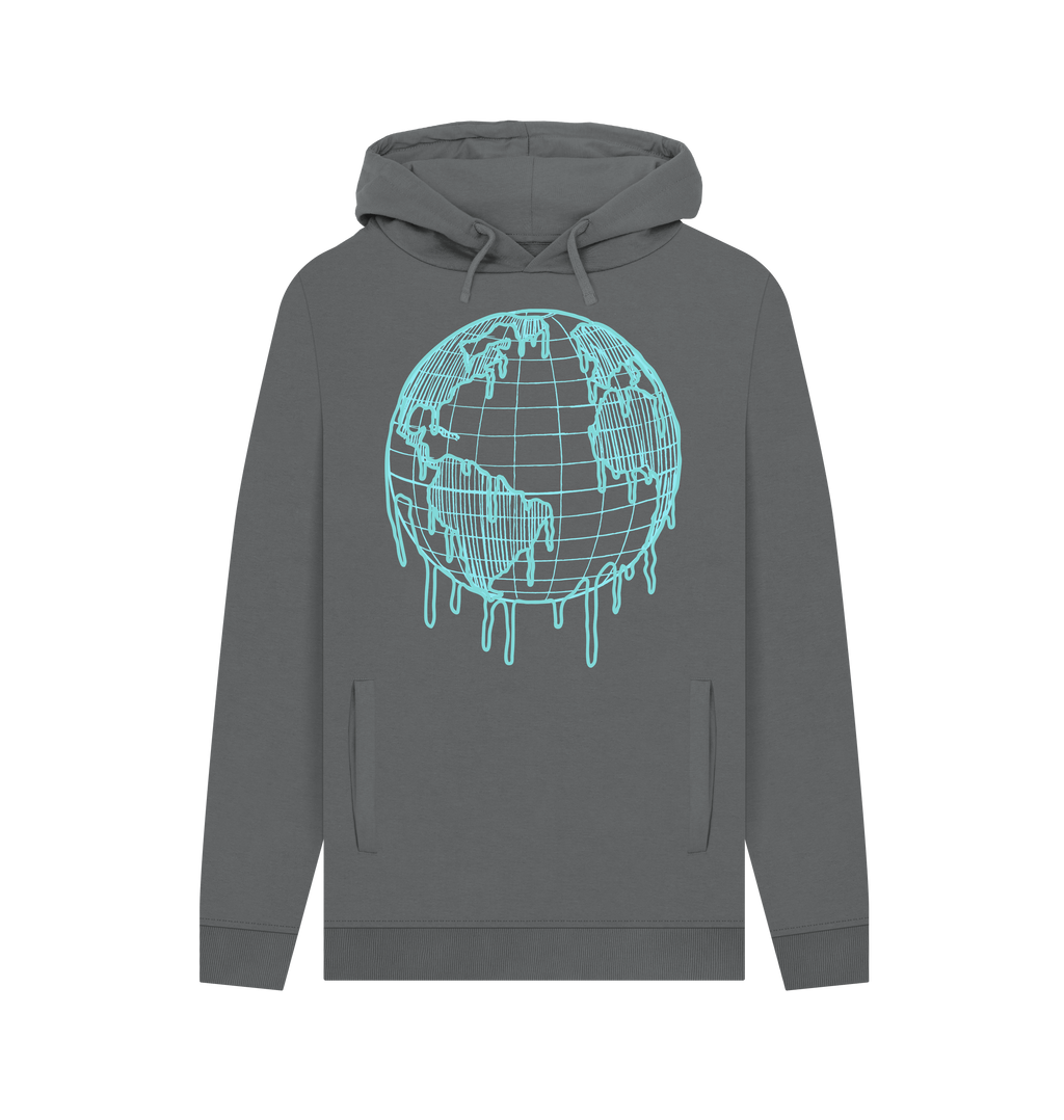 Slate Grey Printed Hoody Front