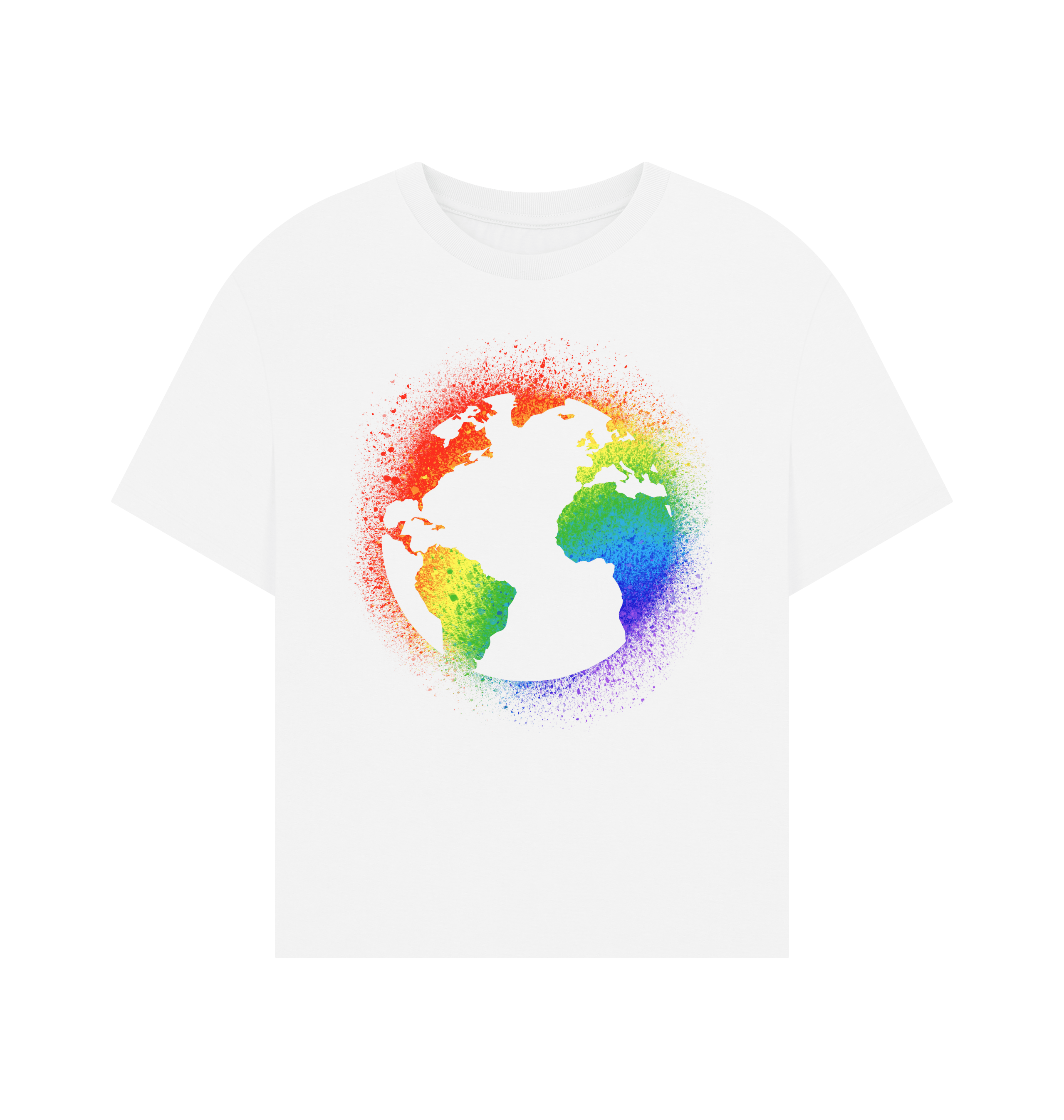 White Printed T-shirt Front