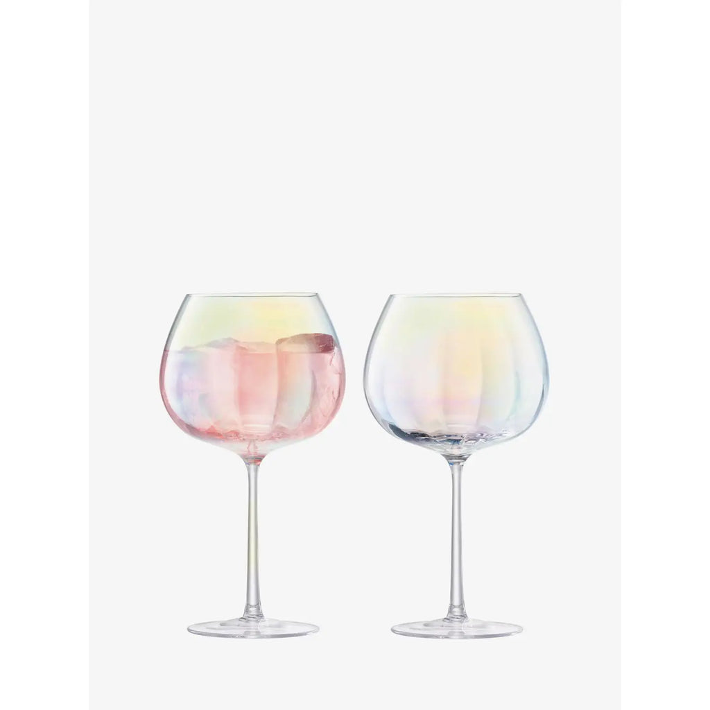 Mother of Pearl Balloon Goblet (Set of 2) - Iridescent
