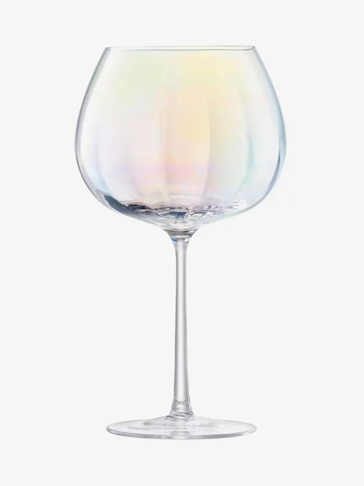 Mother of Pearl Balloon Goblet (Set of 2) - Iridescent