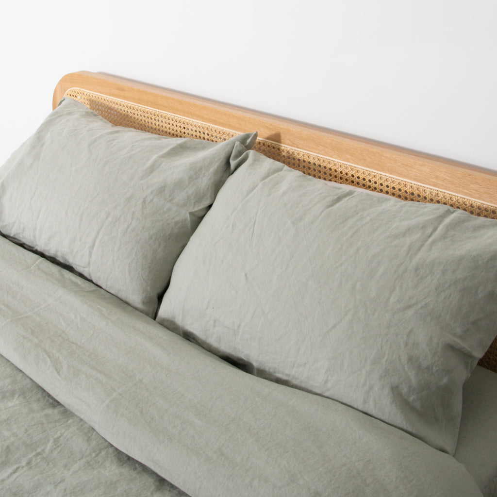 Stone 100% Linen Duvet Set