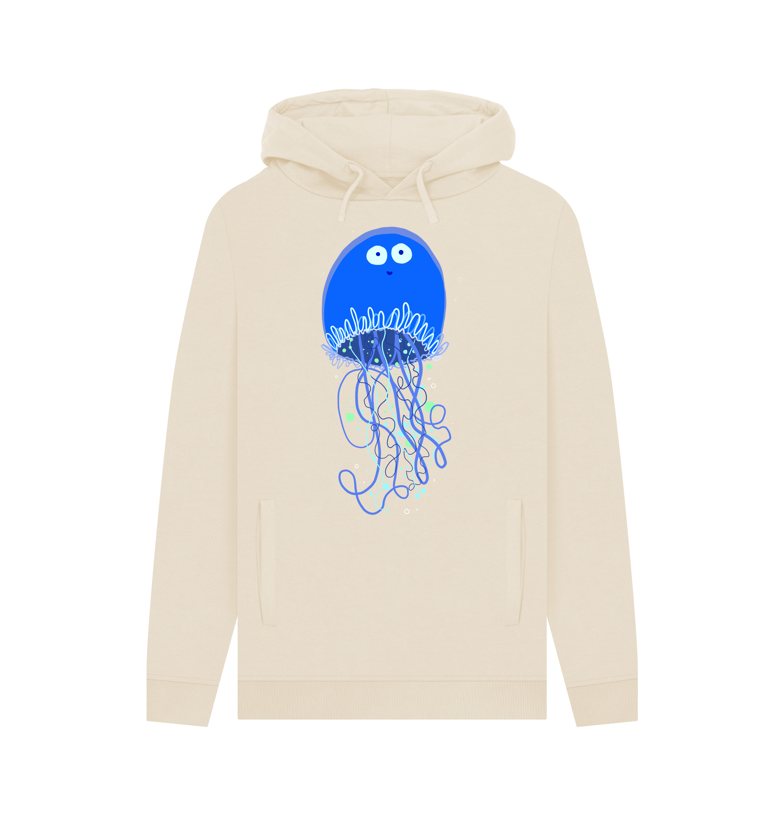 Oat Printed Hoody Front