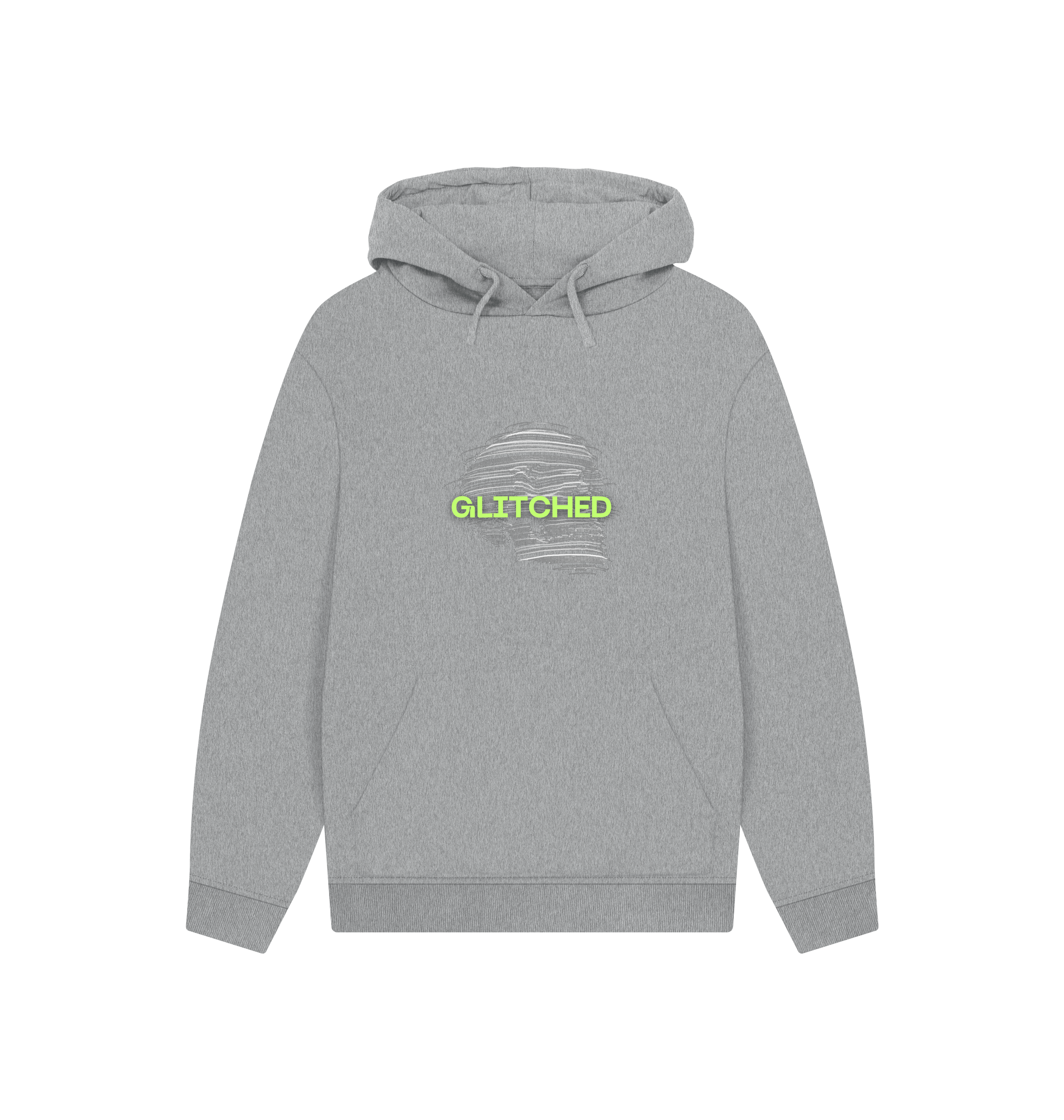Athletic Grey Printed Hoody Front