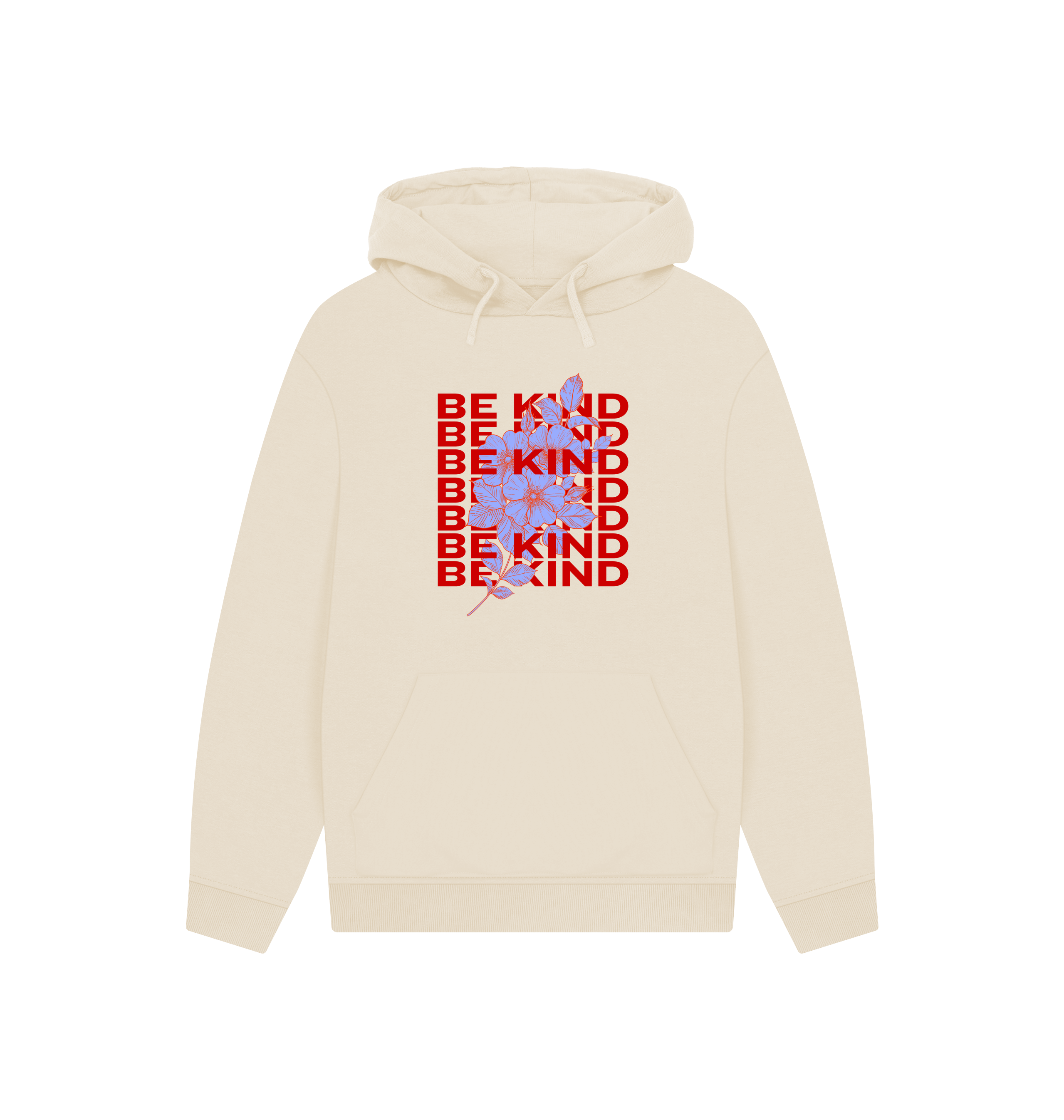 Oat Printed Hoody Front