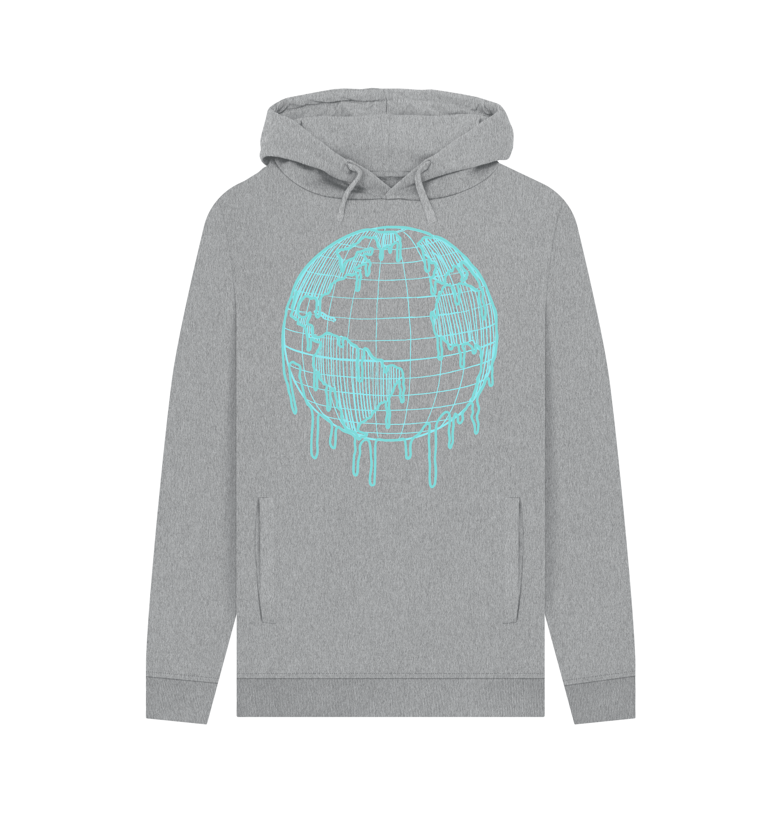 Light Heather Printed Hoody Front