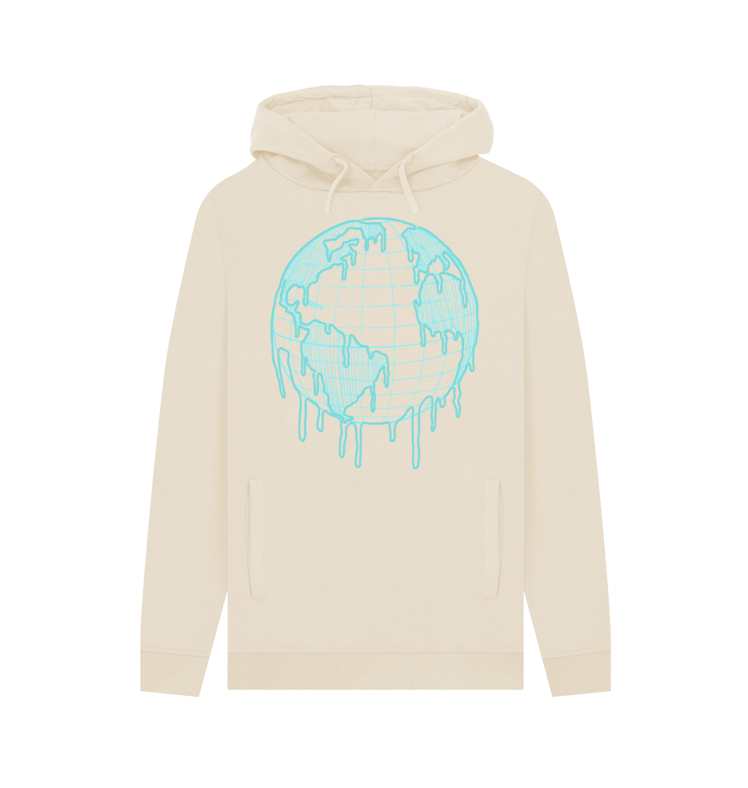 Oat Printed Hoody Front