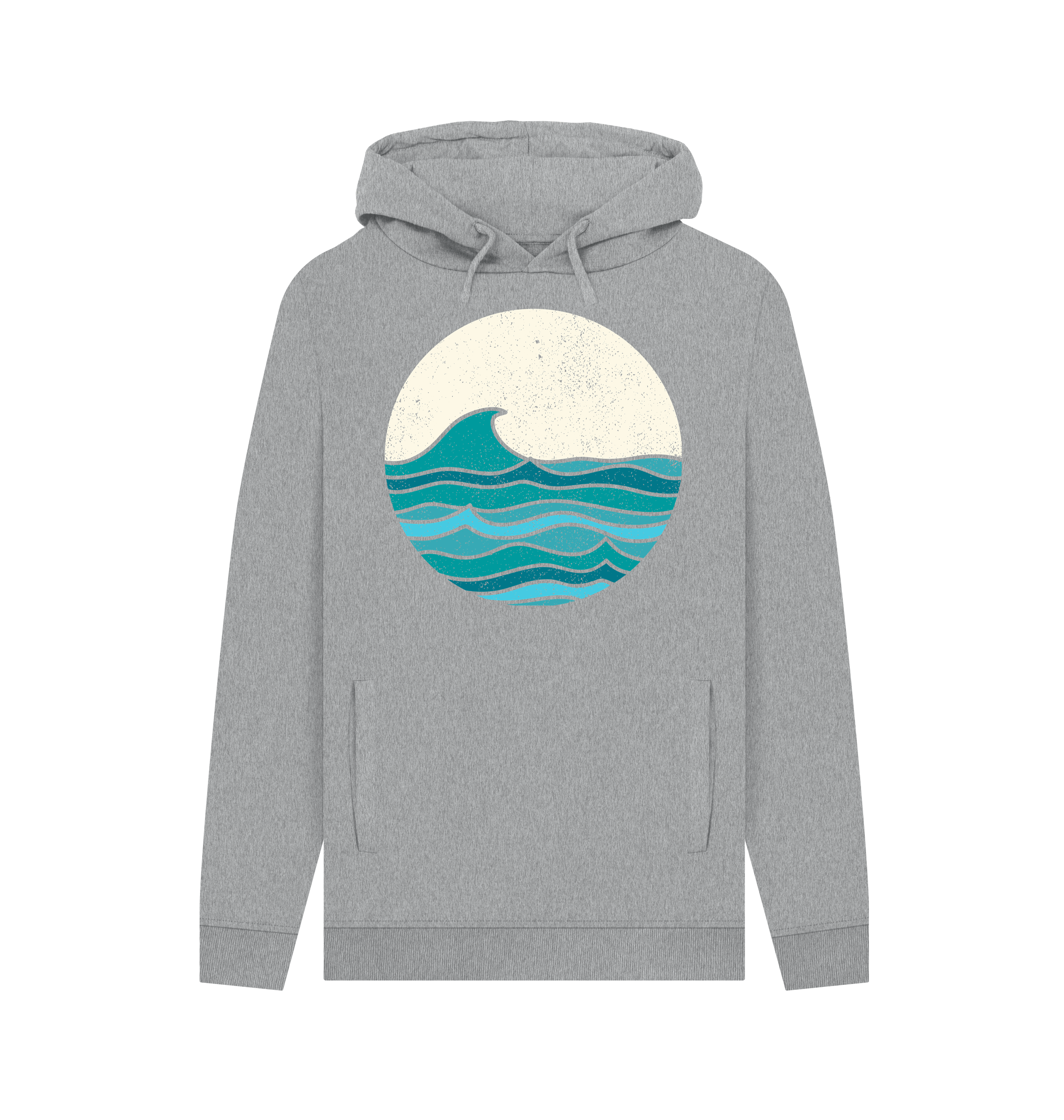 Light Heather Printed Hoody Front
