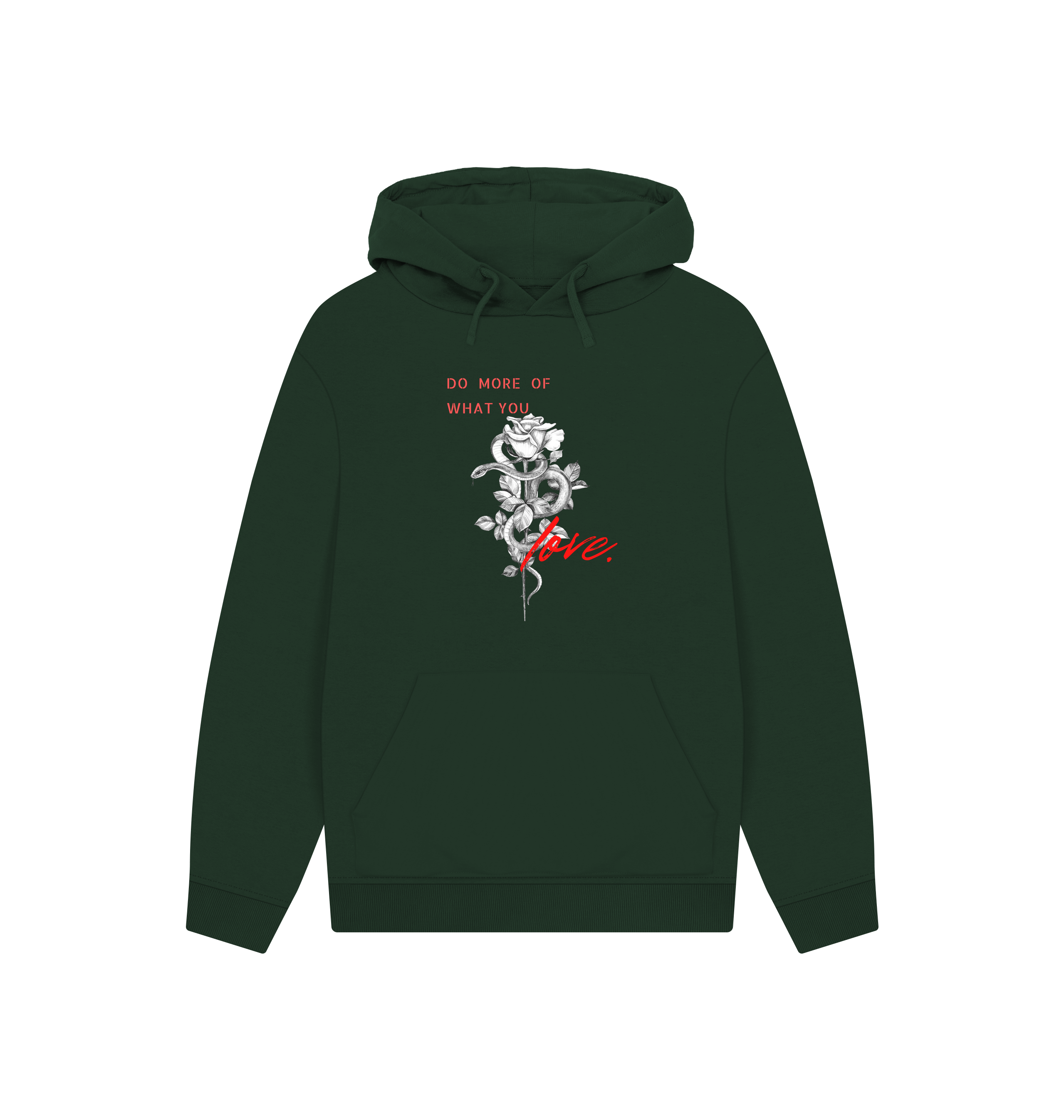 Evergreen Printed Hoody Front