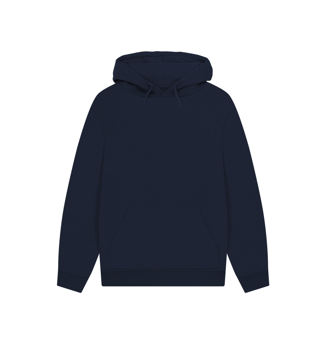 Navy Printed Hoody Front
